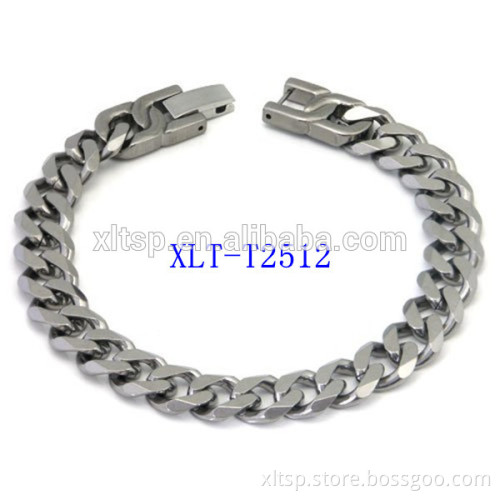 fashion titanium chain jewelry 8mm silver color sexy charm bracelet